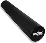 Maximo Fitness Foam Roller – Extra Long Massage Roller for Trigger Point Self Massage and Muscle Tissue Relief, Ideal for Gym, Pilates, and Yoga, 90 cm x 15 cm, Black