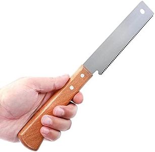12 Inch Japanese Hand Saw,Stainless Steel Flush Cut Saw with Non-Slip Wooden Handle Teeth,Handheld Trim Saw Plastic Cutting Tool for Woodworking