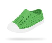 Native Shoes Boy's Unisex Jefferson Slip-on Sneakers (Toddler/Little Kid), Grasshopper Green/Shell White, 3 UK Child