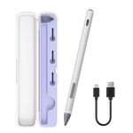 Stylus for ASUS Zenbook Flip/Pro/ASUS Vivobook Flip/Pro/Duo/Notebook, MPP 2.0 Tilt-Active Pen with 4096 Levels of Pressure Sensitivity, Convenient Storage Case, Supports Type-C Fast Charging (Silver)