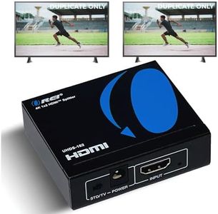 OREI UltraHD 4K @ 60 Hz 1 X 2 HDMI Splitter 1 in 2 Out 2 Port 2: 8-Bit - HDMI 2.0, HDCP 2.0, 18 Gbps, EDID, Duplicate / Mirror 4K Screens - UHDS-102