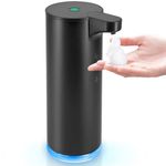 Soap Dispenser, Stainless Steel Touchless Soap Dispenser LAOPAO Rechargeable Automatic Foaming Soap Dispenser for Bathroom 9oz Foam Soap Dispenser Hand Soap Pump for Kitchen Xmas Gift