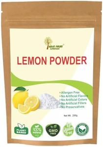 Lemon Juice Powder 250g Natural Vegan GMO Free Gluten Free- Drink Mixes Beverages Flavouring Baking Cooking Cookies Seasoning Hydration Tea Smoothies Camping