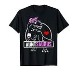 Funny Aunt Saurus Dinosaur T-Shirt 