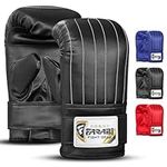 Farabi Sports Boxing punch bag mitt gloves punching boxing gloves mma training (Black, Large)