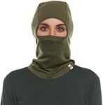 100% Merino Wool Balaclava Olive Dr