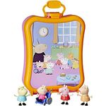 Peppa Pig Peppa's Club Friends Case Preschool Toy, Includes 4 Figures, Features Handle for On-The-Go Fun and Easy Storage, for Ages 3 and Up