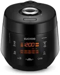 CUCKOO CRP-PK1001S 10-Cup (Uncooked) / 20-Cup (Cooked) Heating Pressure Rice Cooker & Warmer with Nonstick Inner Pot, 13 Menu Options, Fuzzy Logic Tech, Auto Clean (Black)