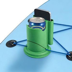 Paddleboard Cup Holder 2-in-1 Drink & Phone Silicone Holder Paddle Board and Kayak Drink Holder Prevent Cracking from Sun Exposure for Types of Cup Bottle Drink & Phone (Green)