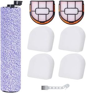 Fixbetter Rouleau brosse et filtre pour Shark WDB1F2 pour aspirateur pour HydroVac XL 3 en 1 (1 brosse rouleau + 2 filtres + 4 cotons filtrants + 1 brosse de nettoyage)