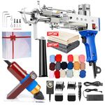 BESGEER Rug Tufting Gun with Carpet Trimmer Kit, Rug-Tuft-Gun-with-Tufting-Shears with Tufting Cloth, 2 in 1 Cut & Loop Pile Carpet Gun and Carving Clippers, Carpet Gun Machine kit Beginners(Blue)