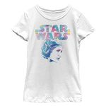 Star Wars Girl's Modern Princess Leia Profile T-Shirt - White - Medium