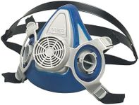 MSA 815452 Advantage 200 LS Series Half-Mask Respirator - Size: Large, Single Neckstrap, Twin-Port Reusable Gas Mask, MSA Advantage Cartridge Compatible