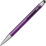 Scrikss Smart Pen 699 Purple Ball Point Pen Ballpen with Chrome Trims, Black Clip, Touch Screen Rubber, Twist Mechanism, Multi Pen Type Refill for Writing Office Corporate Gifting