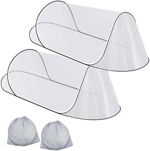 Tolerdwum 200 * 80 * 56 Large Size Mosquito Net Ultra Light Pop-up Foldable Mosquito Net Suitable for Camping Travel Terrace Bed Portable Easy and Quick Installation (1 pcs) (2 Pack)