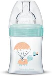 Dodie, Biberon Anticolica Sensation+, Aria, Tettarella Piatta, Flusso Lento, da 0 a 6 mesi, 150 Ml