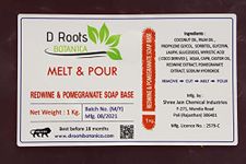 Roots D Botanica Red Wine Extract and Pomegranate Soap Base 1000gm