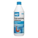 HG Drain and Plug Unblocker | Clears Blocked Sinks & Shower Drains | 1L