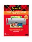 Scotch Thermal Laminating Pouches Premium Quality, 5 Mil Thick for Extra Protection, 50 Pack Letter Size Laminating Sheets, Our Most Durable Lamination Pouch, 8.9 x 11.4 inches, Clear (TP5854-50)