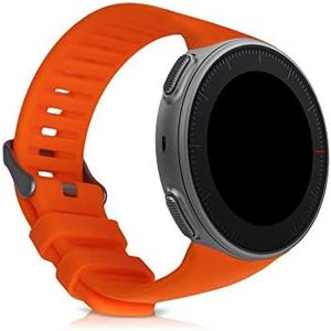 kwmobile Bracelet Compatible avec Polar Vantage V Bracelet - Bracelet de Rechange pour Fitness Tracker en TPU - Orange