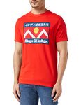 Kings of Indigo Men's Darius T-Shirt, Red (Red Mountain Flag 7911), X-Large