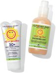 California Baby Super Sensitive Sunscreen + Natural Bug Spray | 2.9oz Unscented SPF 30+ Mineral Sunscreen + 6.5oz Natural Bug Repellent | Hypoallergenic | Formulated for Sensitive Skin