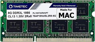 Timetec Hynix IC 8GB DDR3L 1866MHz PC3-14900 SODIMM Memory Upgrade For iMac 17,1 w/Retina 5K Display (27-inch Late 2015) A1419 (EMC 2834) MK462LL/A, MK472LL/A, MK482LL/A (8GB)