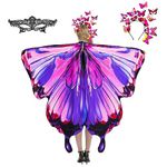 Butterfly Wings, Fairy Wings for Adults, Butterfly Costume, Halloween Costumes for Women, 3PCS Butterfly Cape Set.