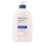 Aveeno Skin Relief Moisturizing Body Lotion Heals Very Dry, Sensitive Skin, fast absorbing Lotion with Soothing Triple Oat & Shea Butter Formula, Fragrance Free Lotion, Non-Comedogenic, 975mL