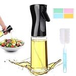 Oil Sprayer,200ml Glass Olive Oil Spray Bottle for Cooking Air Fryer Oil Dispenser Oil Sprayer Mister with Brush and Sticker,Kitchen Gadgets Accessories for Salad Baking Vinegar Grilling