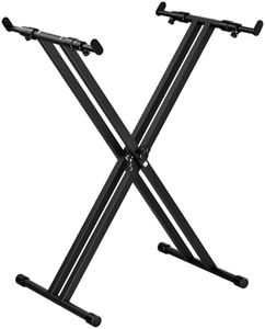 tipatyard Double-X Keyboard Stand, Portable Digital Piano Stand,Adjustable keyboard Music Stand for 54-88 key Electric Pianos