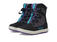 Merrell Kids Girls Snow Bank 4.0 Wtrpf Winter Snow Boot, Black/Purple/Turq, 11 M US