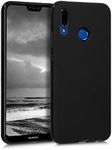 kwmobile Case Compatible with Huawei P20 Lite Case - Soft Slim Protective TPU Silicone Cover - Black Matte