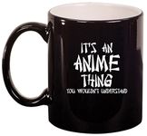 Ceramic Coffee Tea Mug Cup It's an Anime Thing (Black) by MIP