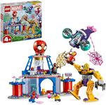 LEGO Marvel Spidey and his Amazing Friends Team Spidey Web Spinner Headquarters Super Hero Building Toy, Vehicle Set, Gift for 4 Plus Year Old Kids, Boys, Girls and Fans of the Disney+ Show 10794