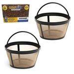 GOLDTONE Reusable 8-12 Cup Basket Coffee Filter for MR. Coffee Makers and Brewers. Replaces Your MR Coffee Basket Filter, BPA Free, (2 Pack)