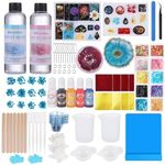 Wealike Epoxy Resin Kit,Resin Kits for Beginners with 400ml Epoxy Resin,Moulds,Pigment,Resin Accessories and Tools,Great for Resin Keychain and Coaster Making