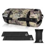 Yes4All Sandbag Weights/Weighted Bags - Sandbags for Fitness, Conditioning, Crossfit with Adjustable Weights (Camouflage - L)