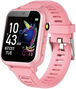 Girl Gifts Age 6 7 8 9 Kid Smart Watch: Presents for 6-10 Year Old Girls Kids Learning Watch Birthday Gift 7 8 9 10 Year Old Girls Toy Reminder Game Watch for Kids Age 10-12 Girl Pink Watch