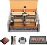 Genmitsu L8 Laser Engraver, 40W 40000mW Power Output Laser Cutter Built-in Acrylic Enclosure with Vent, 40,000mm/min All-in-one Engraving Machine Air Assist Pump, Honeycomb, Camera, Safety Class 1