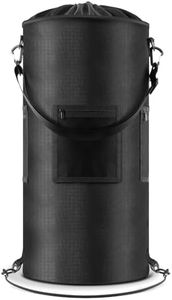 HOMEHIVE Boat Trash Can with 6 Clips, 100% Odor & Leak Resistant Easy to Clean Portable Boat Garbage Can Compatible with 10-13 Gal Garbage Bag, Fishing, Pontoon Boat, Sandbar, Camping Accessories