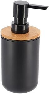 Bathroom Hand Soap & Lotion Dispenser Padang 10 FL OZ Black Bamboo
