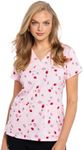 Med Couture Prints Women Scrubs Top