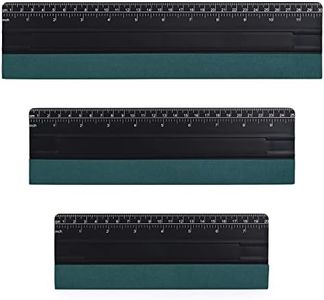 EHDIS Vinyl Squeegee Tool Window Tint Squeegee Tool 3PCS Big Size Felt Edge Vinyl Wrap Squeegee for Vinyl Graphic Decal Car Wrapping Applicator Large Wallpaper Smoothing Tool (Black)