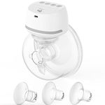 Bellababy Wearable Breast Pump Hands Free, Low Noise Pain Free, 4 Modes 6 Levels of Suction, Wireless Electric Breast Pump Portable. (24mm Flange, 21/19/17mm Inserts)