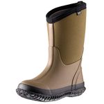 MCIKCC Kid Rain Boots, Waterproof Rubber Boots, Mid Calf Boots for Boy Girl, Mud Boots for Garden, Outdoor Camping, Farm ect., Size 8