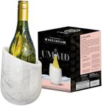 UMAID Marble Wine Chiller, Premium Wine Bottle Chiller & Champagne Cooler for Parties and Dinner, Keeps Wine & Beverages Cold, Holds Any 750ml Bottle, Ideal Gifts for the Bar & Wine Lovers