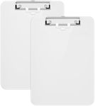 Hongri 2 Pack Plastic Clipboards wi