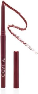 Palladio Retractable Waterproof Lip Liner High Pigmented and Creamy Color Slim Twist Up Smudge Proof Formula with Long Lasting All Day Wear No Sharpener Required, Raisin