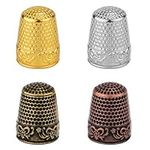 4pcs Metal Sewing Thimbles for Fing